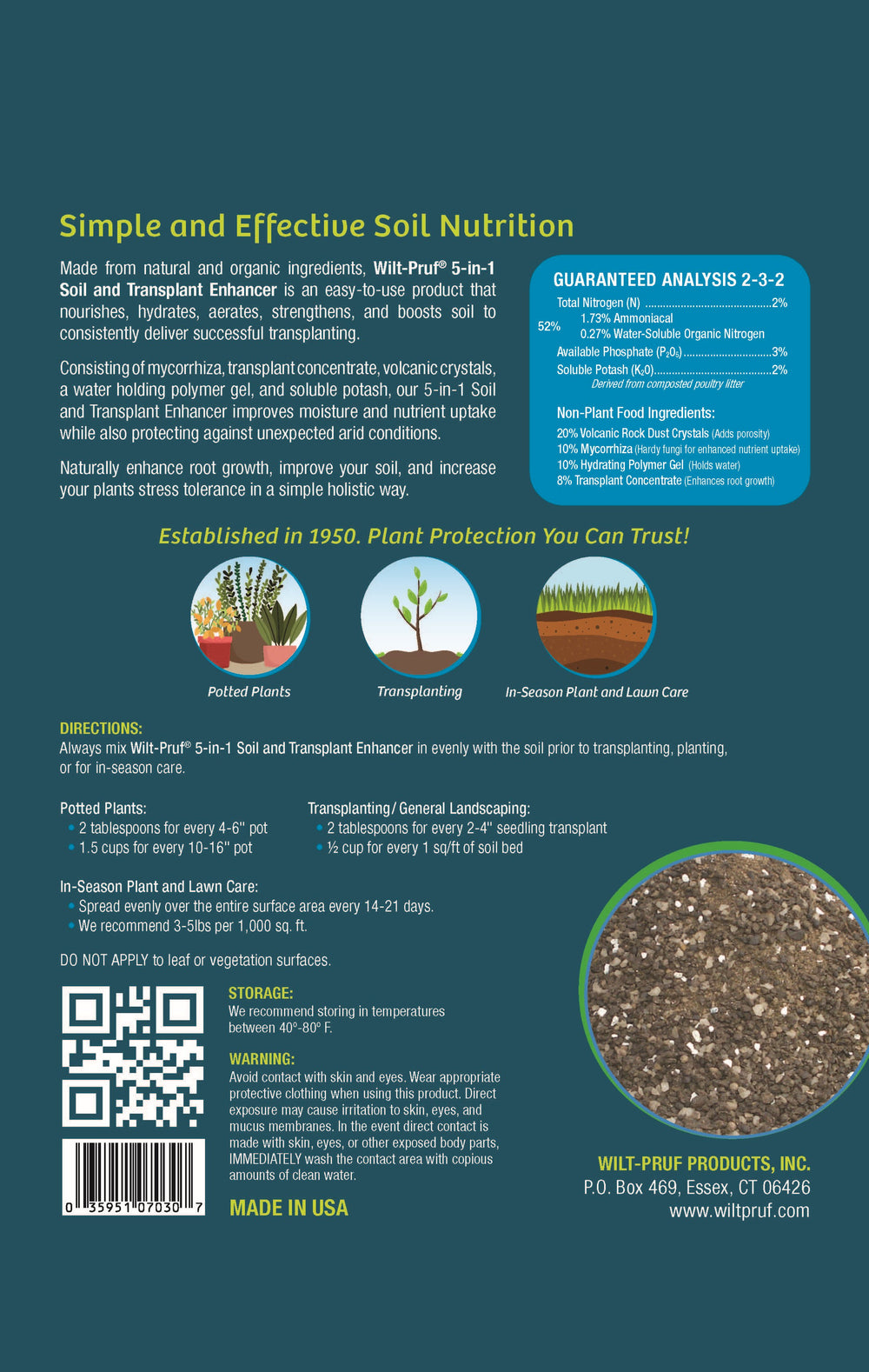 5-in-1 Soil and Transplant Enhancer™ (2 lb Bag)